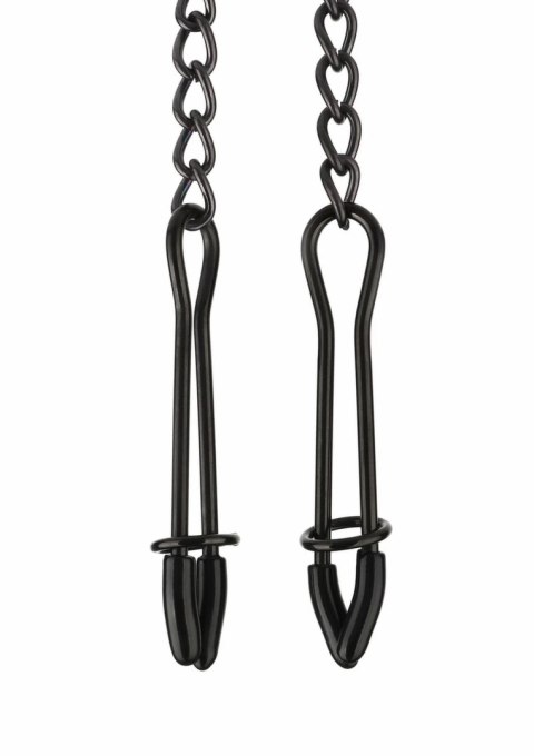 Mr. Steel Tweezer Nipple Clamps Black - regulowane klamry ze stali