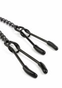 Mr. Steel Tweezer Nipple Clamps Black - regulowane klamry ze stali