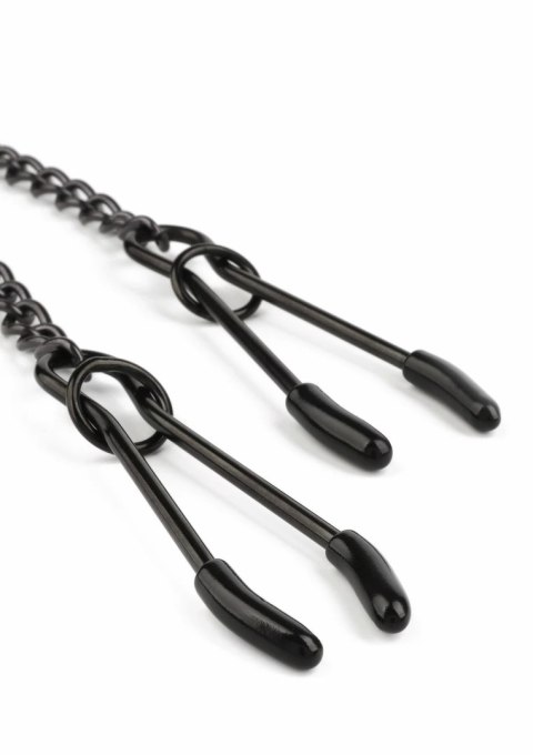 Mr. Steel Tweezer Nipple Clamps Black - regulowane klamry ze stali