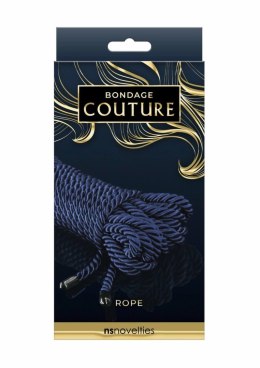 Bondage Couture Rope 7.5m czarny - lina do praktyk wiązania