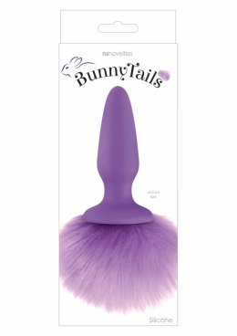 Bunny Tails silikonowy korek z puszystym ogonkiem, kolorowy, średni