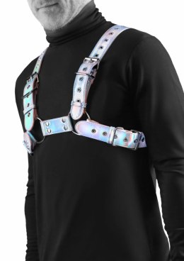 Cosmo Harness Rogue - regulowany pas na klatkę piersiową, winyl, S/M