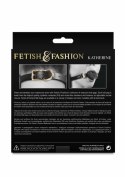 Fetish & Fashion Katherine Gag - regulowany pas z kulą PU, czarny