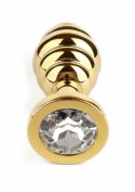Mr. Steel Twister Plug Large stalowy spiralny z ozdobną bazą