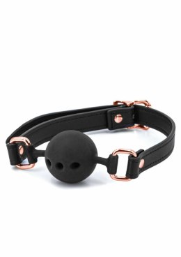 NS Novelties Bondage Couture Ball Gag - elegancki knebel, granatowy