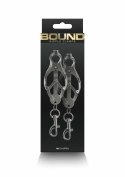 NS Novelties Nipple Clamps C3 - regulowane klamry silikonowe, metalowe