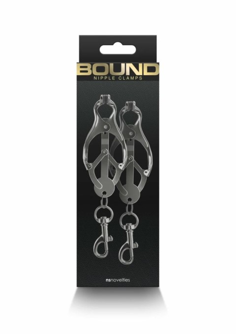 NS Novelties Nipple Clamps C3 - regulowane klamry silikonowe, metalowe