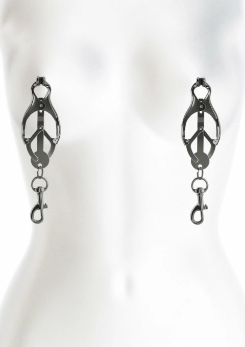 NS Novelties Nipple Clamps C3 - regulowane klamry silikonowe, metalowe