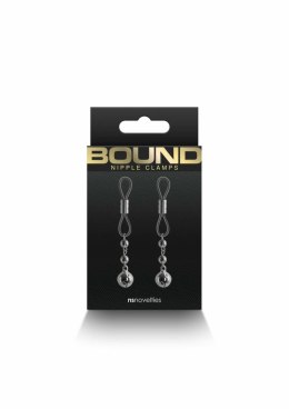 NS Novelties Nipple Clamps D1 - regulowane klamry silikonowe, metalowe