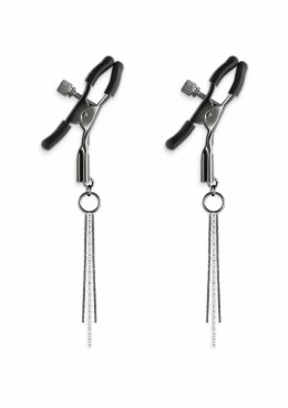 NS Novelties Nipple Clamps D3 - regulowane klamry z silikonowymi końcowkami