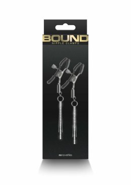 NS Novelties Nipple Clamps D3 - regulowane klamry z silikonowymi końcowkami