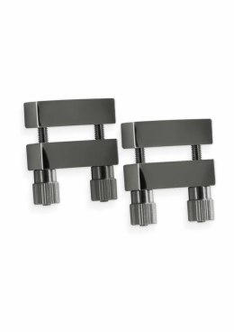 NS Novelties Nipple Clamps V1 metalowe regulowane z silikonowymi końcowkami