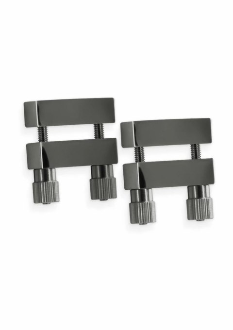 NS Novelties Nipple Clamps V1 metalowe regulowane z silikonowymi końcowkami