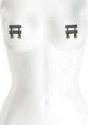 NS Novelties Nipple Clamps V1 metalowe regulowane z silikonowymi końcowkami