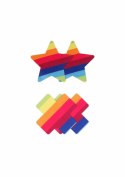 NS Novelties Pasties Cross & Star 2 Pair - samoprzylepne ozdoby dekoracyjne