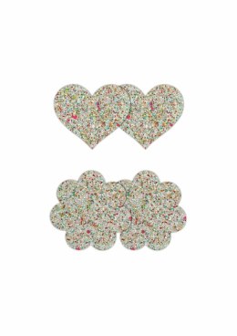 NS Novelties Pasties Heart & Flower 2 Pair - samoprzylepne ozdoby dekoracyjne
