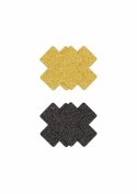 NS Novelties Pretty Pasties Glitter Cross 2 pary - samoprzylepne ozdoby