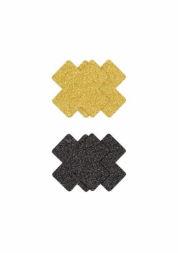 NS Novelties Pretty Pasties Glitter Cross 2 pary - samoprzylepne ozdoby