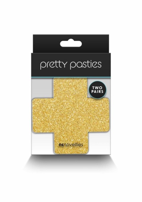 NS Novelties Pretty Pasties Glitter Cross 2 pary - samoprzylepne ozdoby