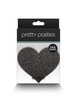NS Novelties Pretty Pasties Glitter Hearts 2 pary - samoprzylepne ozdoby