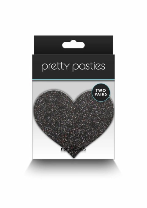 NS Novelties Pretty Pasties Glitter Hearts 2 pary - samoprzylepne ozdoby