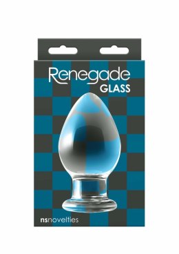 Renegade Knight Glass - szklany korek intymny, duży rozmiar