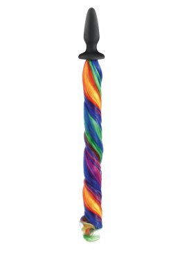 Unicorn Tails model z kolorowym ogonem - silikonowy z końcowką XL