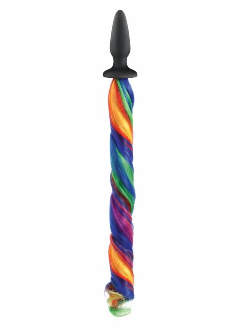 Unicorn Tails model z kolorowym ogonem - silikonowy z końcowką XL
