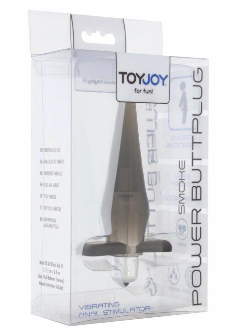 TOYJOY Power Buttplug - wibrujący anatomiczny korek TPE, wodoodporny