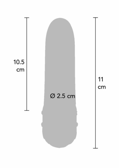 ToyJoy Diamond Petit Vibrator kompaktowy model z kryształkami, czarny