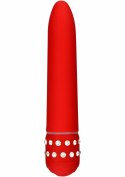 ToyJoy Diamond Superbe Vibrator klasyczny model z kryształkami, srebrny