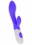 ToyJoy Funky Lover Vibrator silikonowy model z masażerem łechtaczki fioletowy