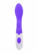 ToyJoy Funky Lover Vibrator silikonowy model z masażerem łechtaczki fioletowy