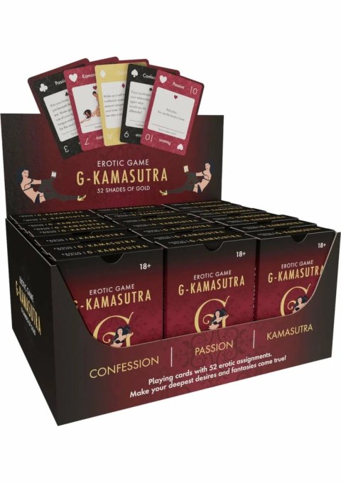 G Kamasutra karty inspirujące dla par 24 sztuki ENG/FR/DE