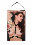 Harness Deluxe satynowy pas z regulacją czarny uniwersalny