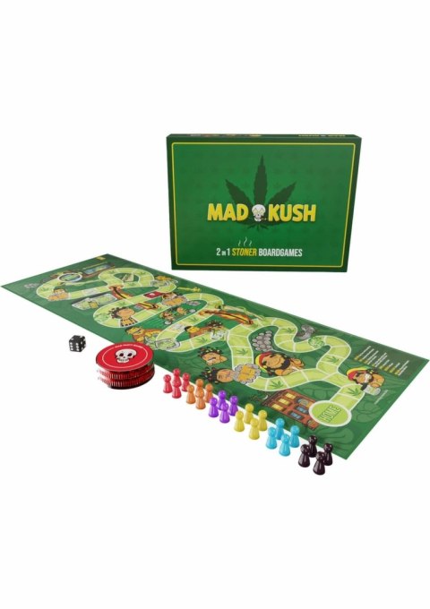 MadKush Game gra planszowa dwustronna z akcesoriami imprezowa