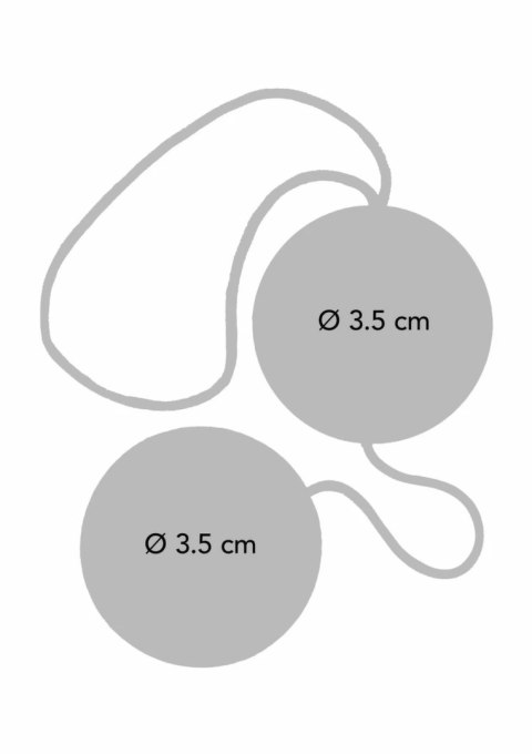 ToyJoy Funky Love Balls kulki intymne silikonowe rożowe 3,5 cm 8713221328281