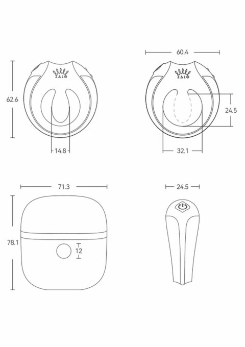 Zalo Apis Vibrating Couples Ring silikonowy pierścień z aplikacją Bluetooth