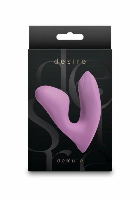 Desire Demure - kompaktowy masażer intymny z podwojnym silnikiem, silikonowy