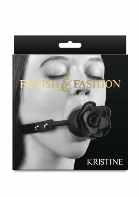 Fetish & Fashion Kristine Gag - anatomiczny knebel PU, regulowany