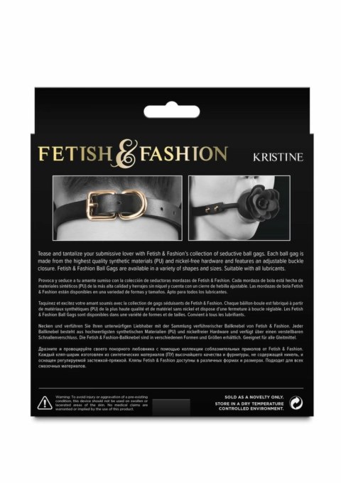 Fetish & Fashion Kristine Gag - anatomiczny knebel PU, regulowany