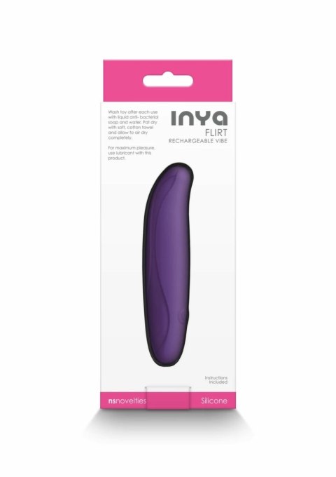INYA Flirt - elastyczny wibrator silikonowy, wodoodporny, ładowalny