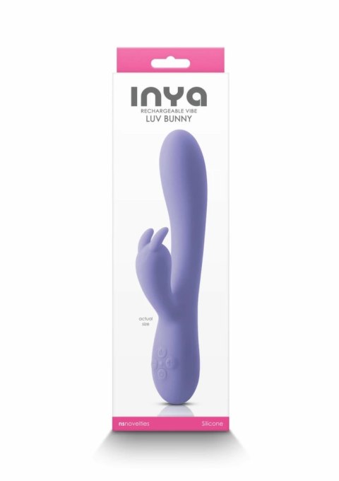 INYA Luv Bunny silikonowy masażer z 16 trybami pracy, rożowy