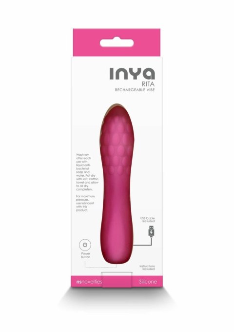 INYA Rita silikonowa kompaktowa maszyna intymna 10 trybow fioletowa