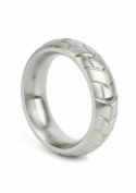Mr. Steel MeGa Tire C-Ring Satin 45mm stalowy pierścień anatomiczny