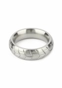 Mr. Steel MeGa Tire C-Ring Satin 45mm stalowy pierścień anatomiczny