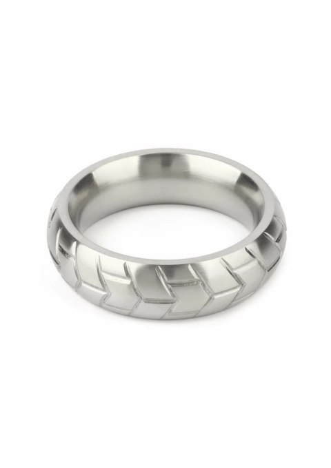 Mr. Steel MeGa Tire C-Ring Satin 45mm stalowy pierścień anatomiczny