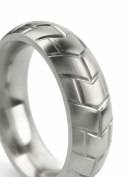 Mr. Steel MeGa Tire C-Ring Satin 45mm stalowy pierścień anatomiczny