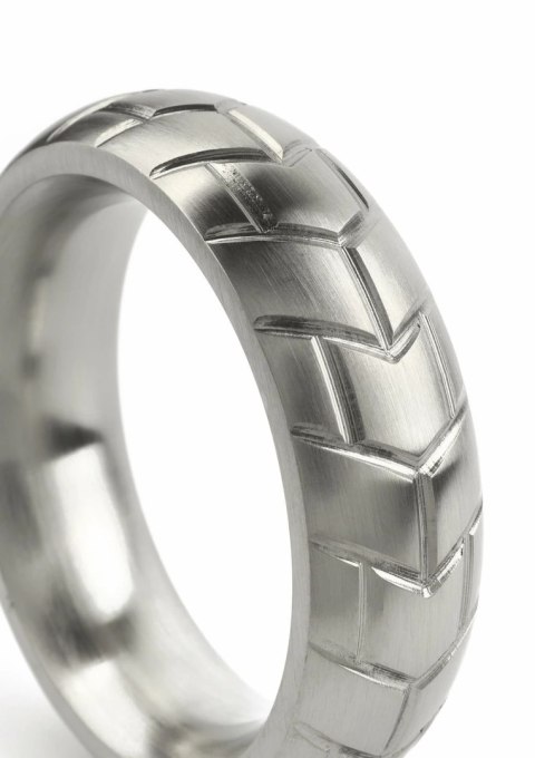 Mr. Steel MeGa Tire C-Ring Satin 45mm stalowy pierścień anatomiczny