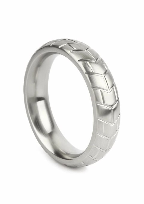 Mr. Steel MeGa Tire C-Ring Satin 55mm stalowy pierścień oponowy